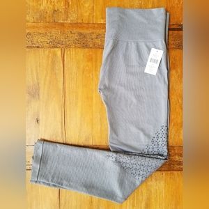 MAX STUDIO PERFORMACE STEEL GRAY LEGGINGS SIZE L/XL NWT